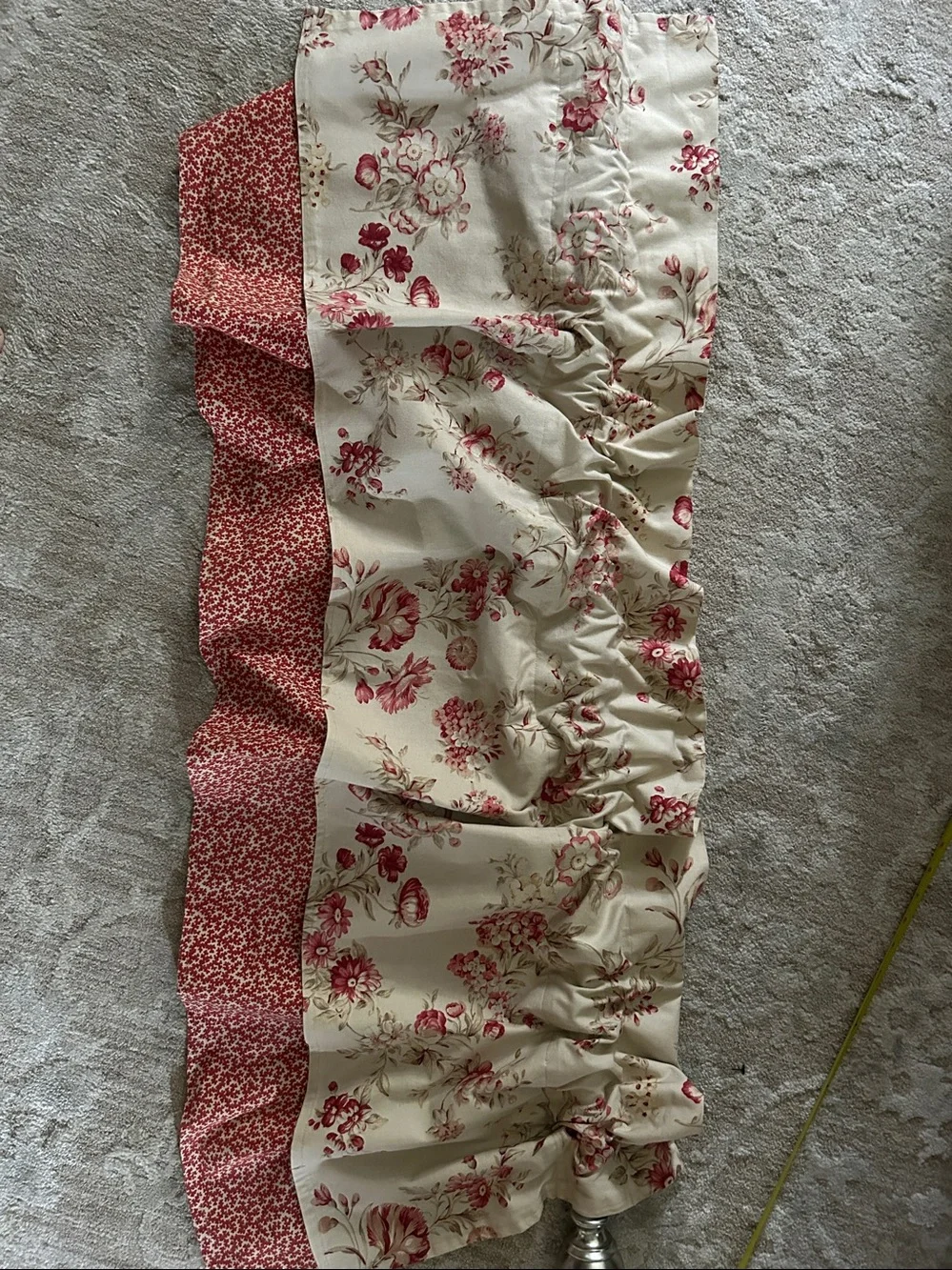 HANDMADE WAVERLY Valence Floral Cream & Rose Fabric